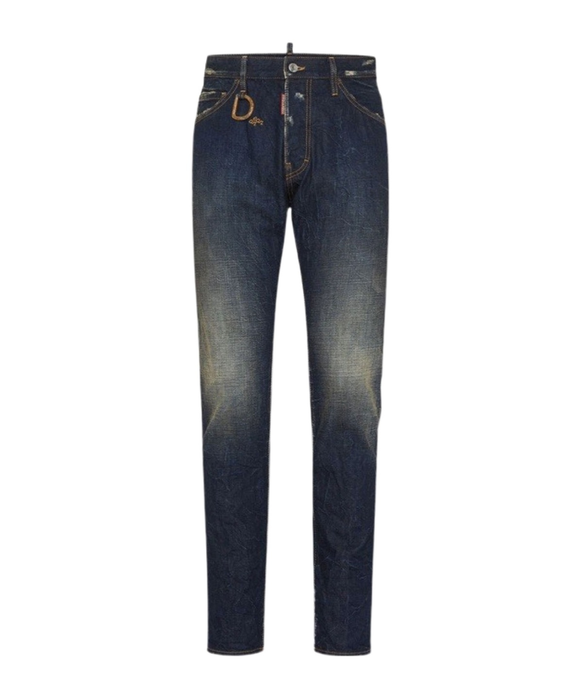 Dsquared2 Belt Loop Jeans In Blue