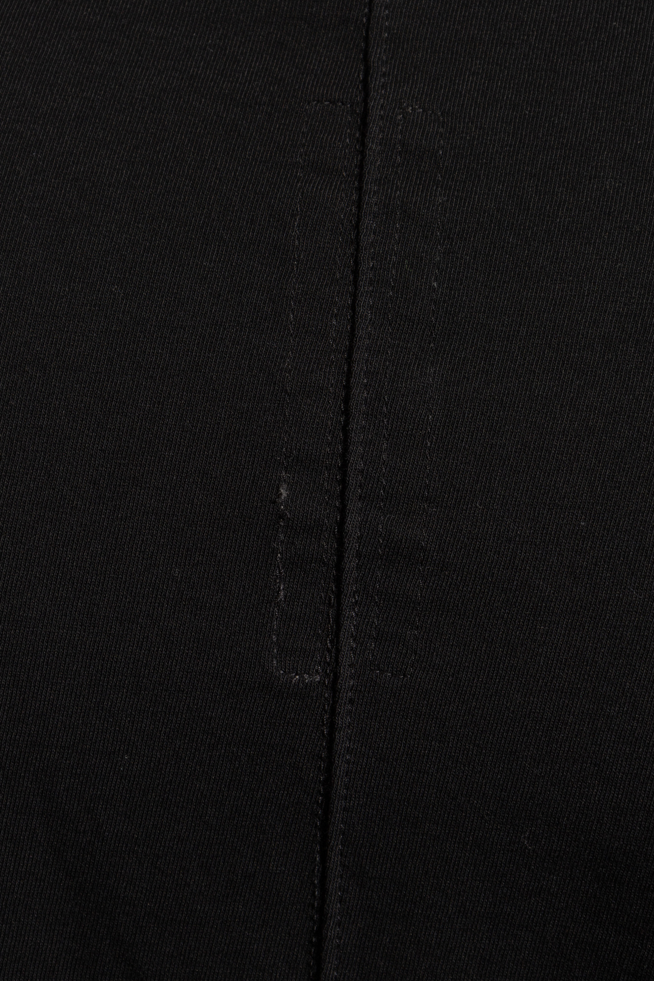 Rick Owens Short-sleeve Round-neck T-shirt In Black