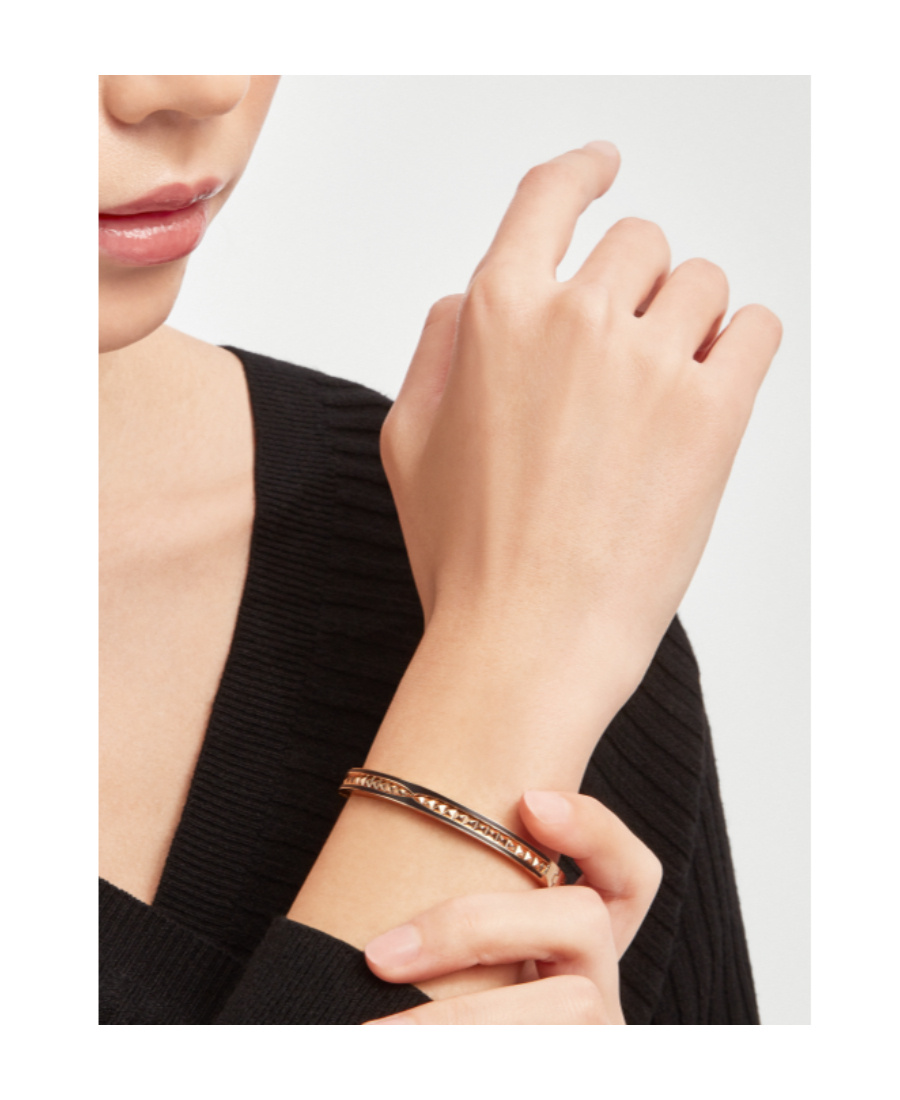 Bvlgari Logo Bracelet In Yellow