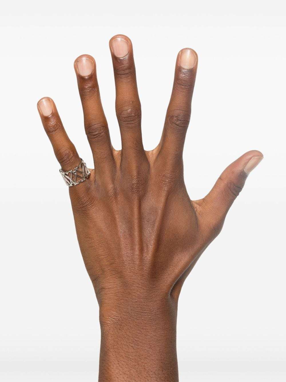 Ami Alexandre Mattiussi Logo Ring In Gray