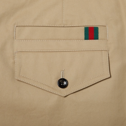 Gucci Ribbon Detail Casual Pants In Nude