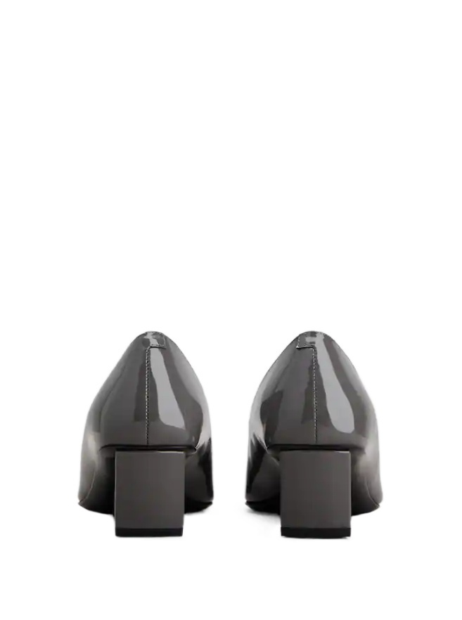 Roger Vivier Belle Vivier Patent Pumps With Metal Buckle In Black