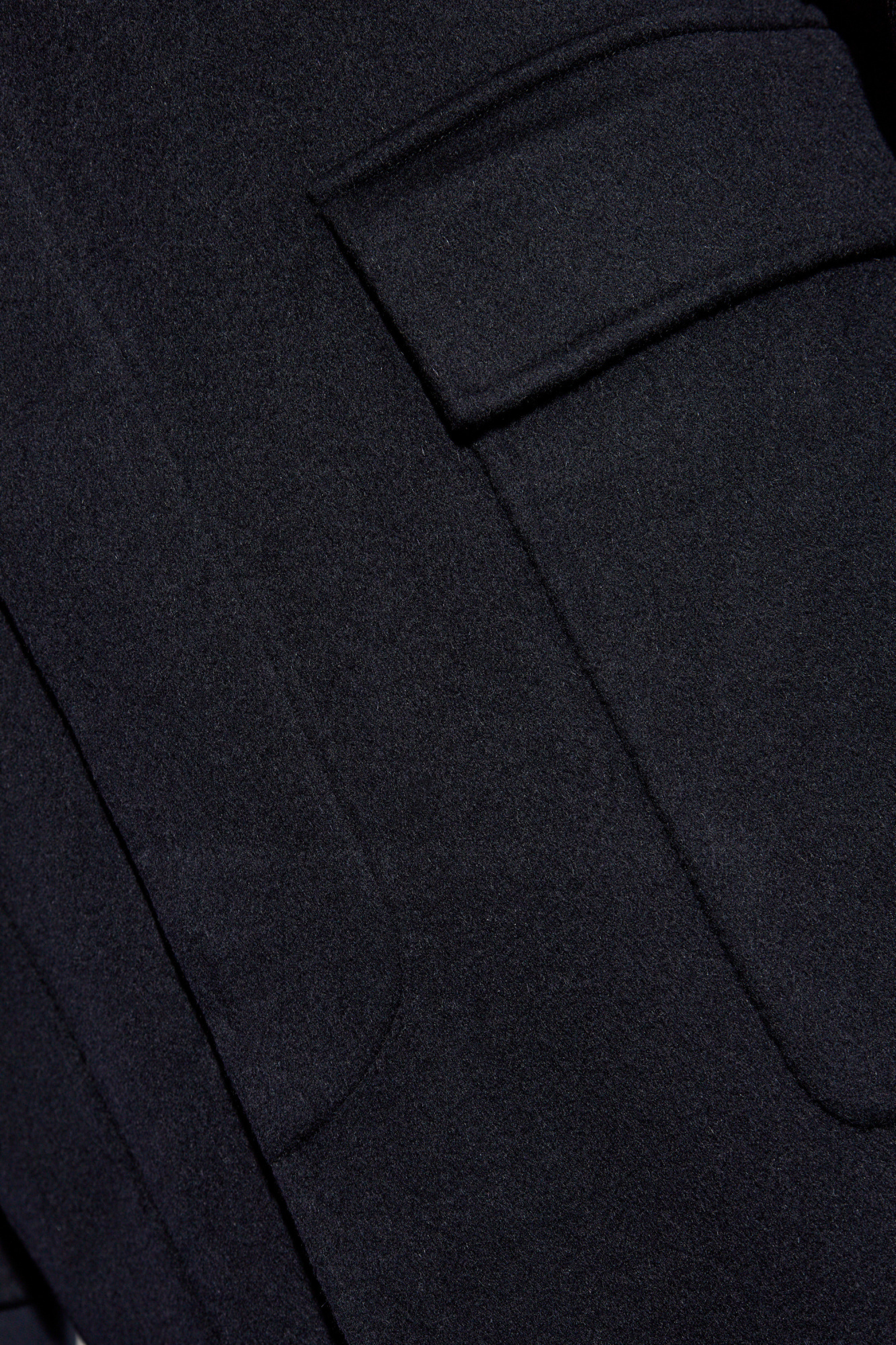 Shop Officine Generale Wool Coat In Black