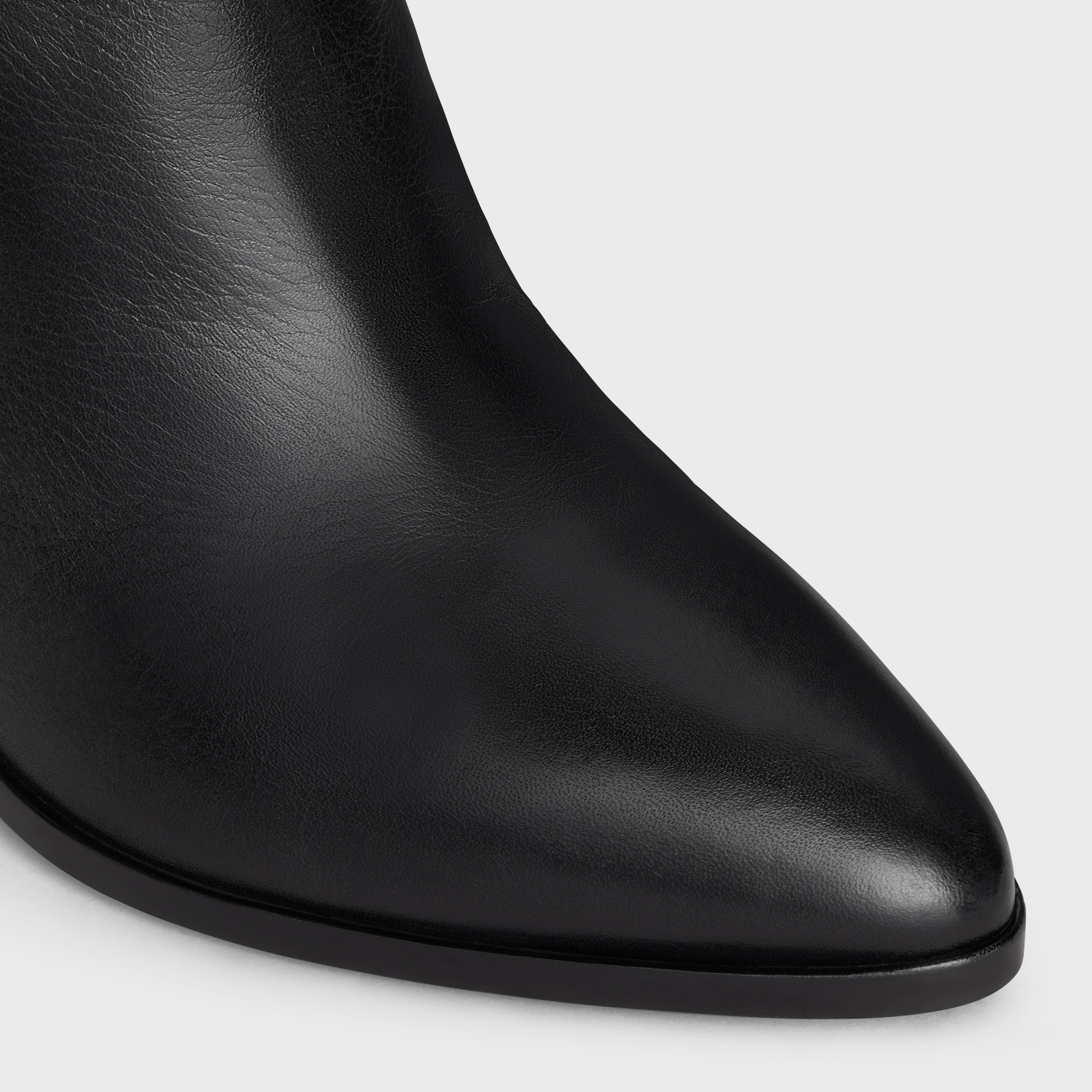Celine Almond-shaped Boots In Black
