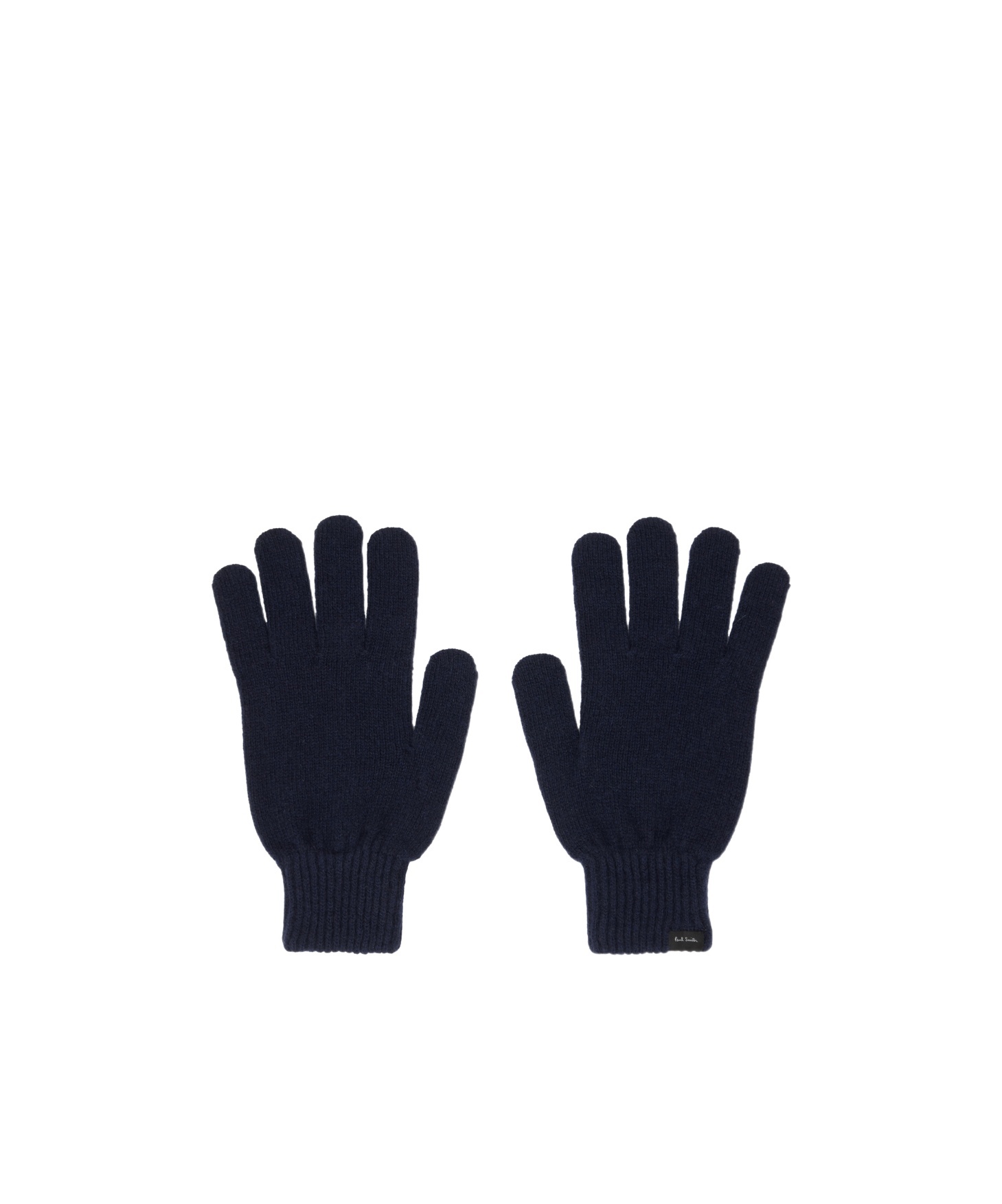 Paul Smith Logo Decorated Five-finger Gloves In Black