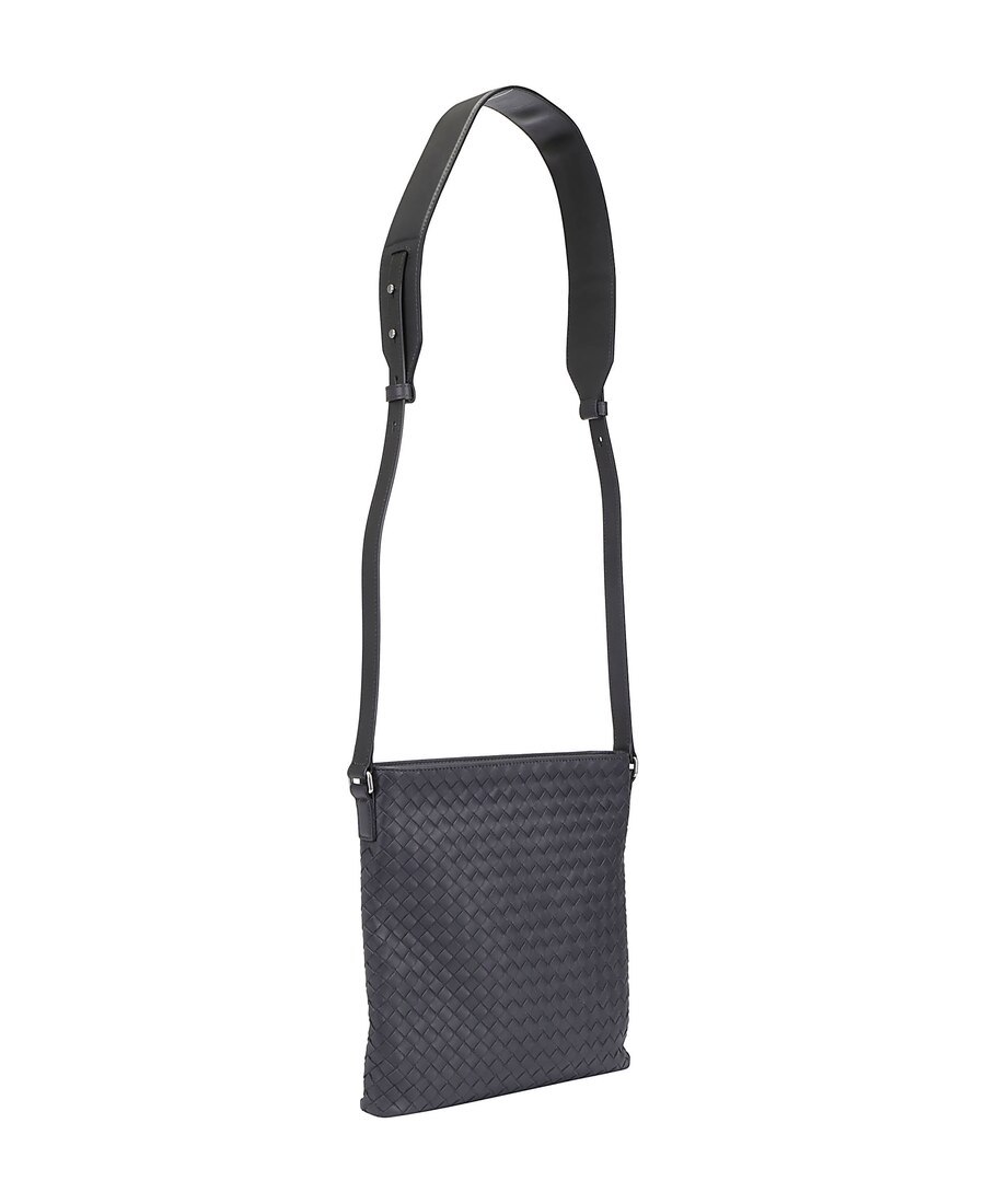 Bottega Veneta Woven Zipper Logo Satchel In White