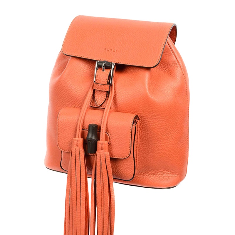 Gucci Bamboo Sac Series Backpacks In Orange