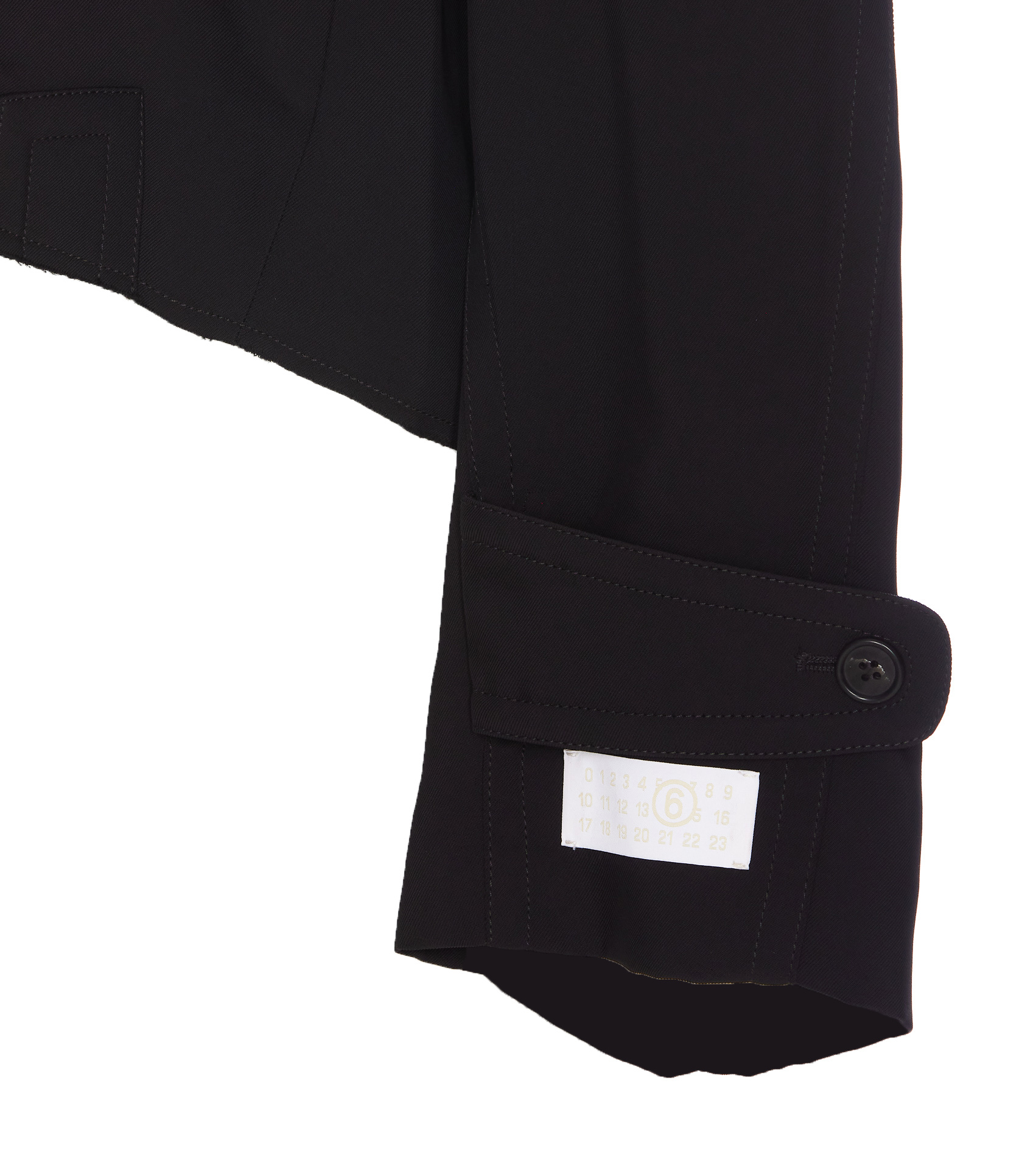 Shop Mm6 Maison Margiela Twill Jacket In Black