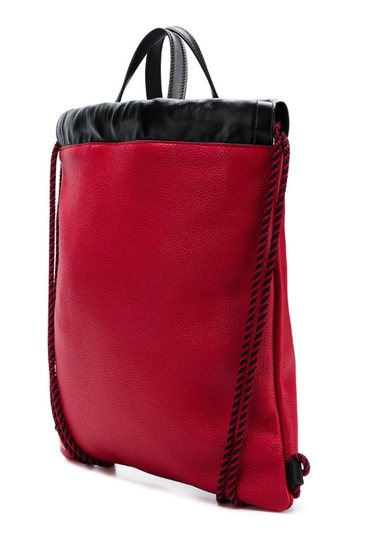 Gucci Printed Backpack In Red