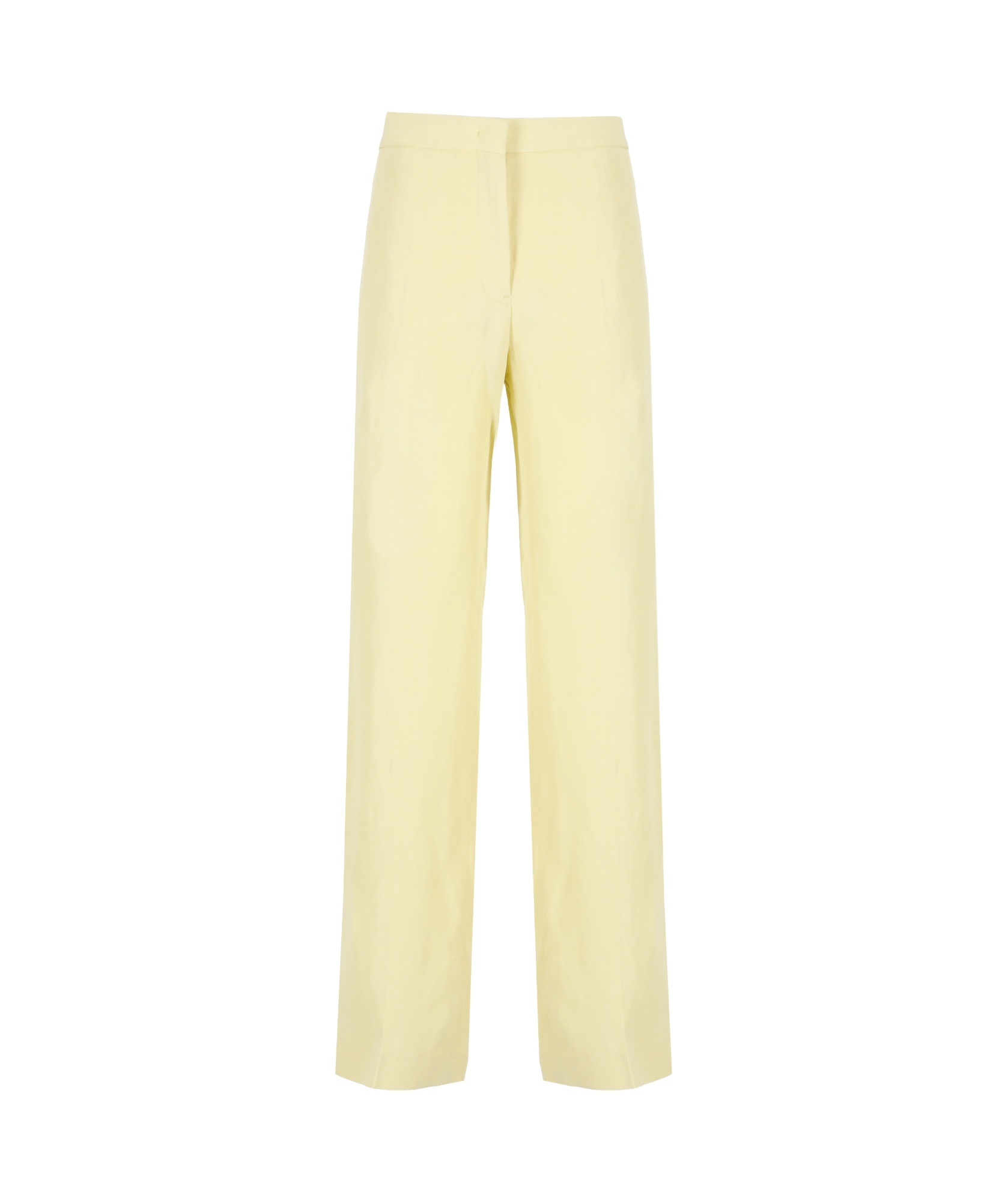 Fabiana Filippi Yellow Wool Anc Silk Pants In Nude