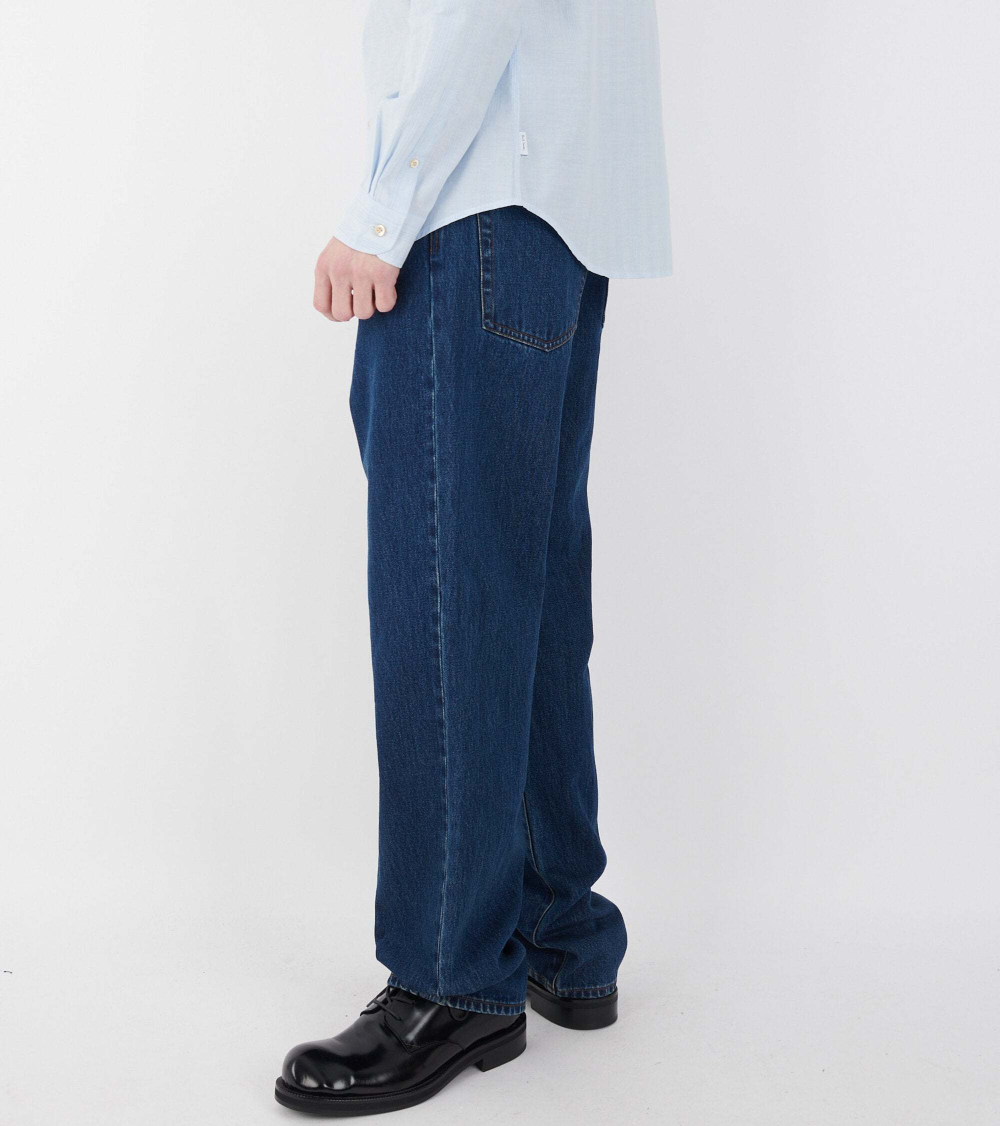 PAUL SMITH DENIM TROUSERS WITH BELT LOOPS