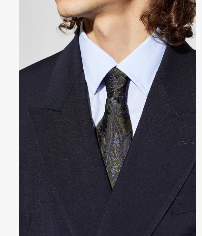 Etro Pointed Tie In Multi