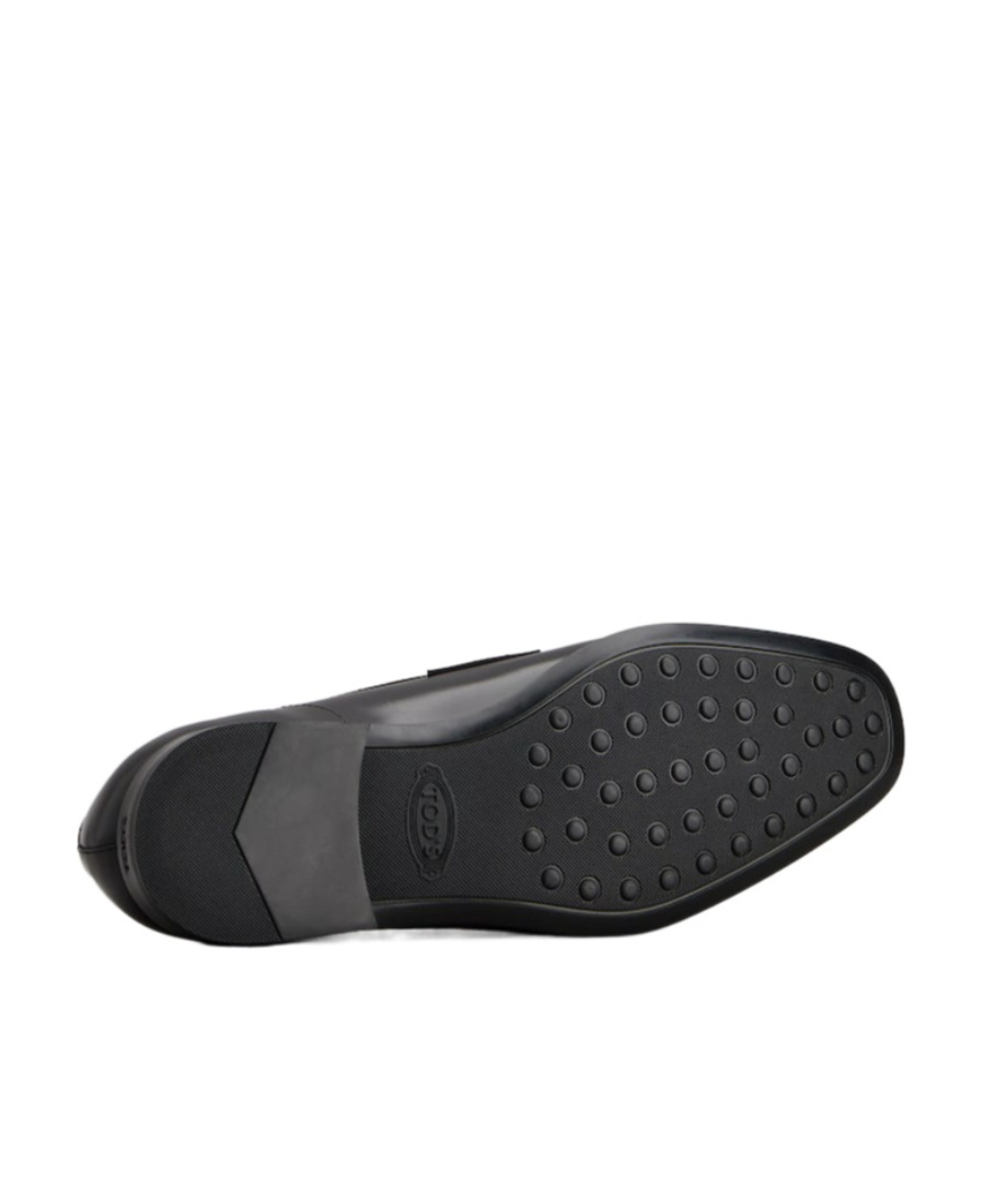 Tod's Loafers In Leather In Black