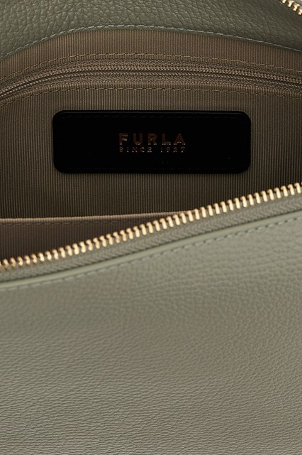 Shop Furla Nuvola Small Crossbody Bag In Green