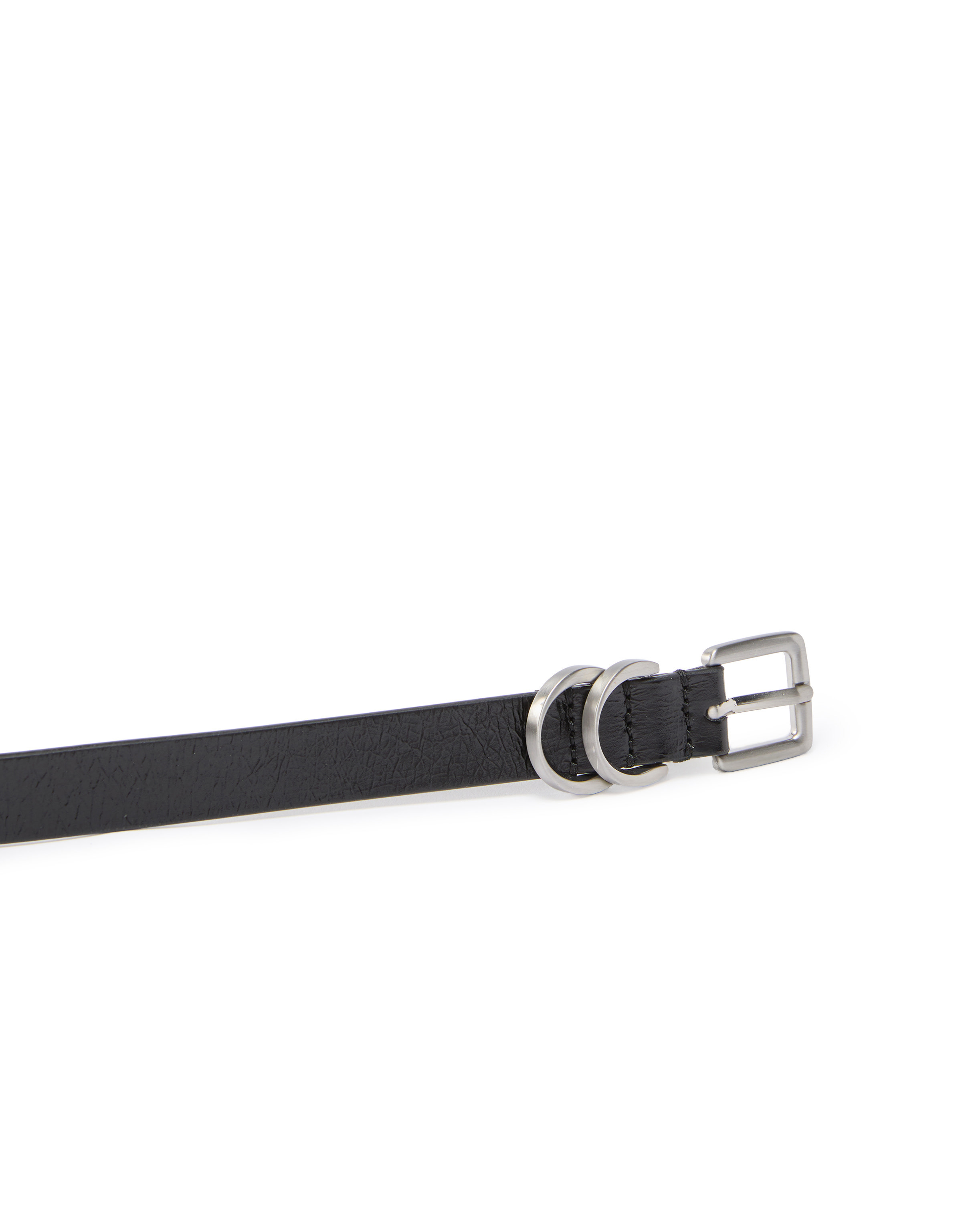 Pinko Black Logo Solid Belt In Black