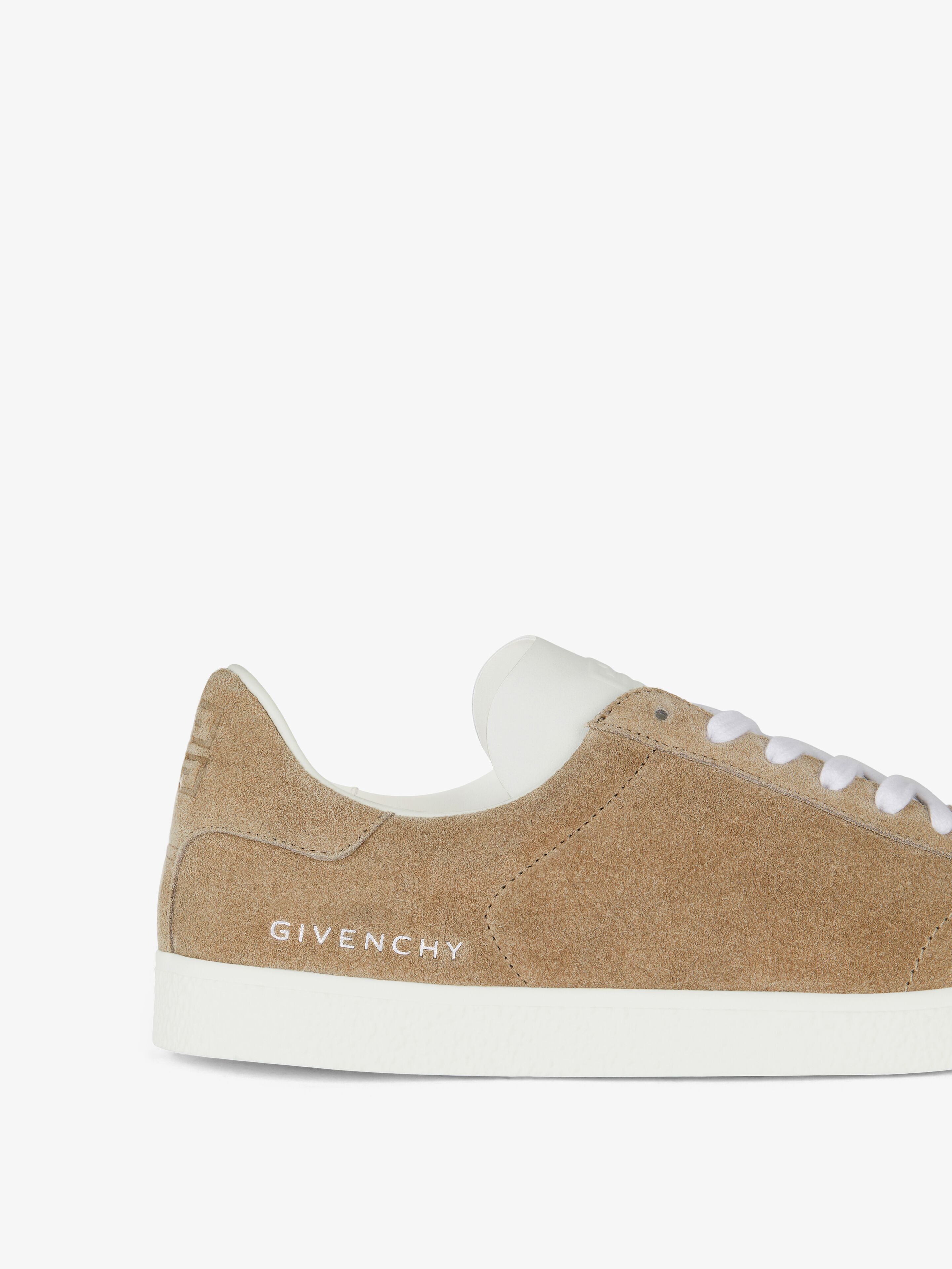 Givenchy Logo Debossed Town Sneakers In Brown