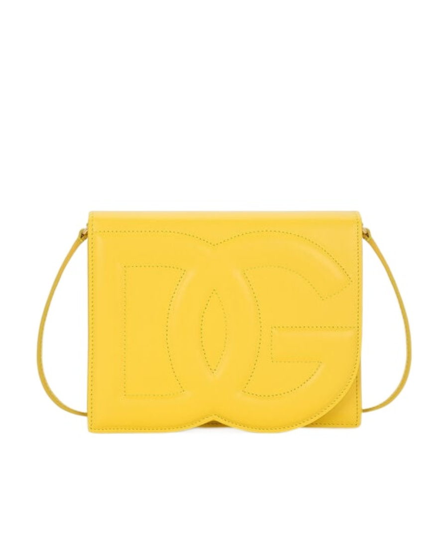 Dolce & Gabbana Dg Logo Crossbody Bag In Yellow