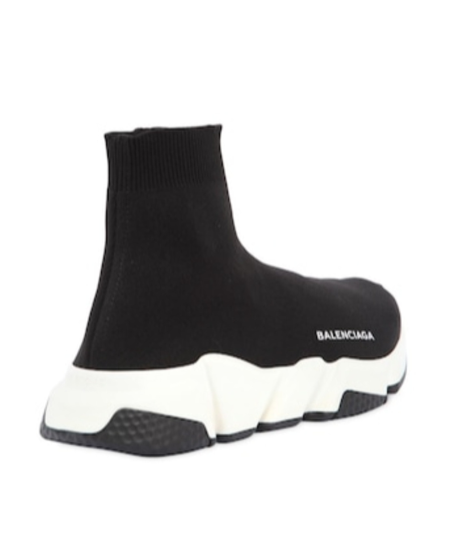 Balenciaga Speed Lt Logo-print Stretch-knit High-top Sneakers