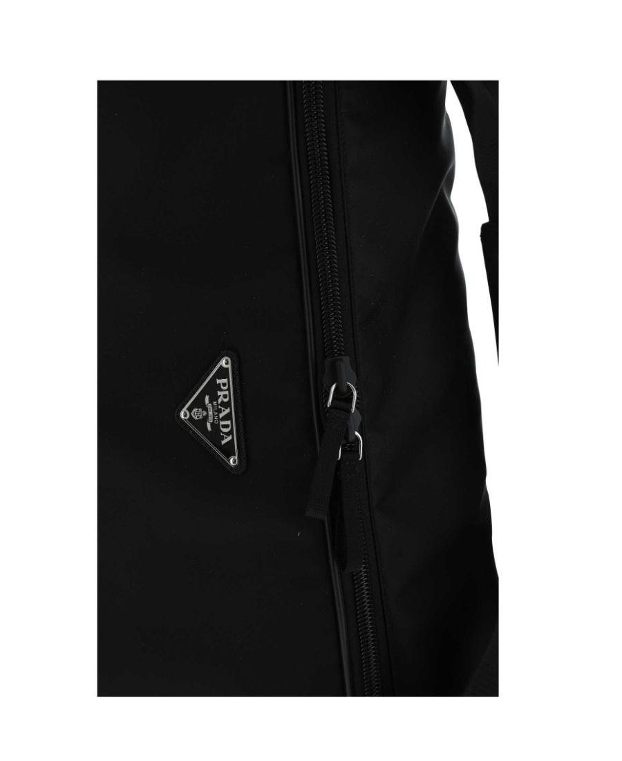 Prada Black Logo Handbag In Black