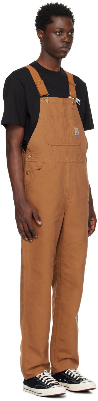 CARHARTT LOGO-PATCH STRAIGHT-LEG DUNGAREES