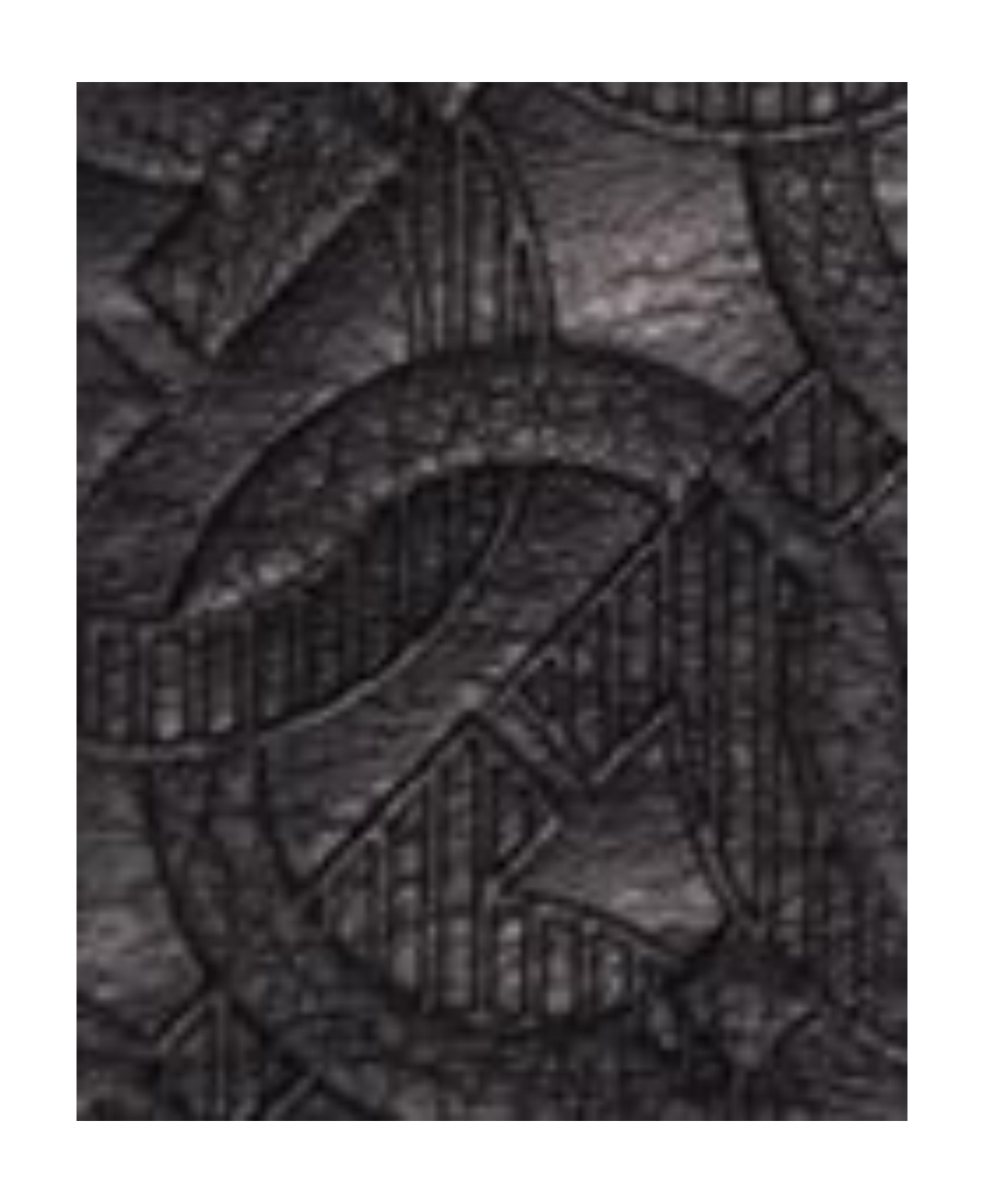 Ferragamo Black Embossed Printed Belt In Black