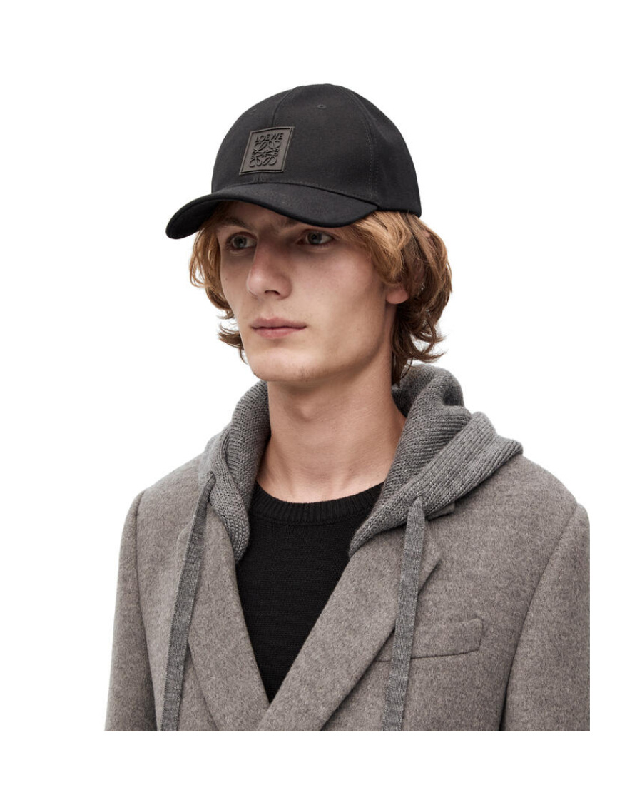 Loewe Anagram Patch Baseball Cap In Black