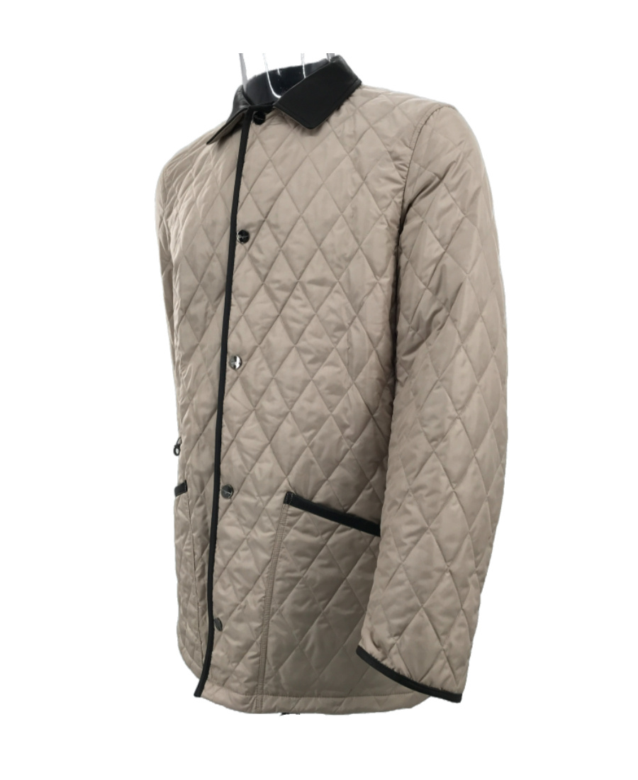 Ferragamo Lapel Quilted Cotton Suit In Nude