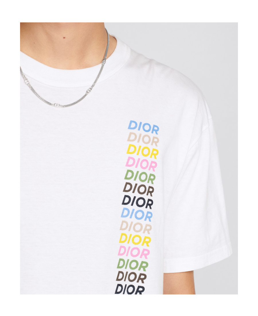 Dior Short-sleeved T-shirt With Round Neck In White
