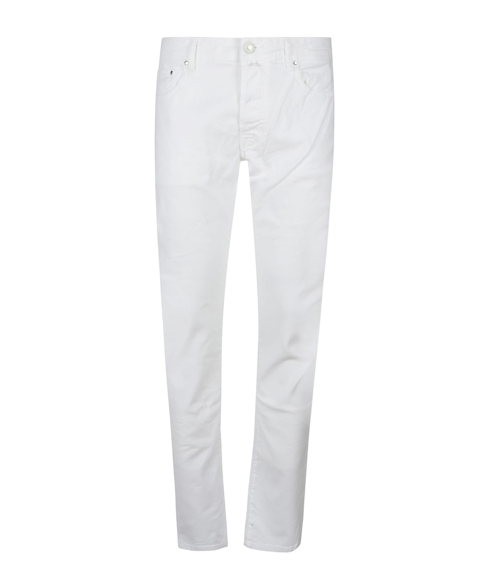 Jacob Cohen Belt-loop Jeans In White