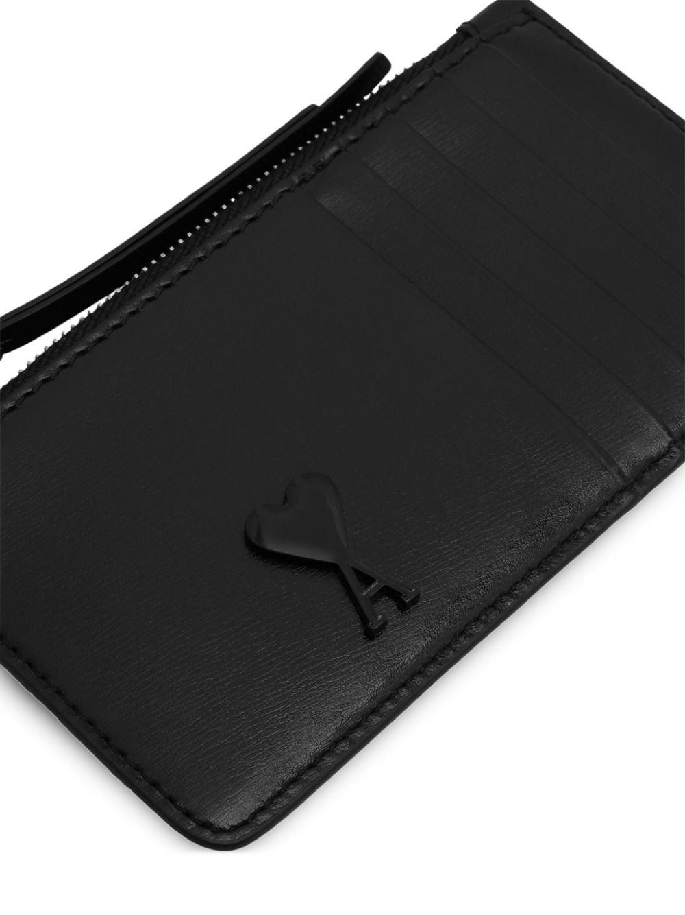 Ami Alexandre Mattiussi Ami Zip-up Wallet In Black