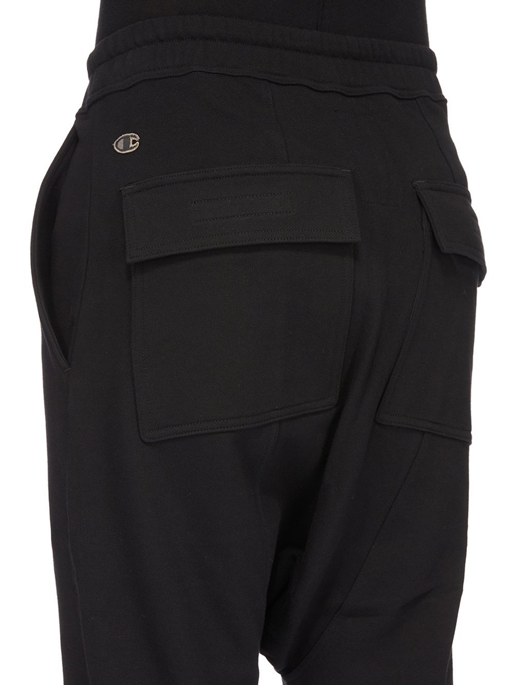 Rick Owens Prisoner Drop-crotch Track Pants In Black