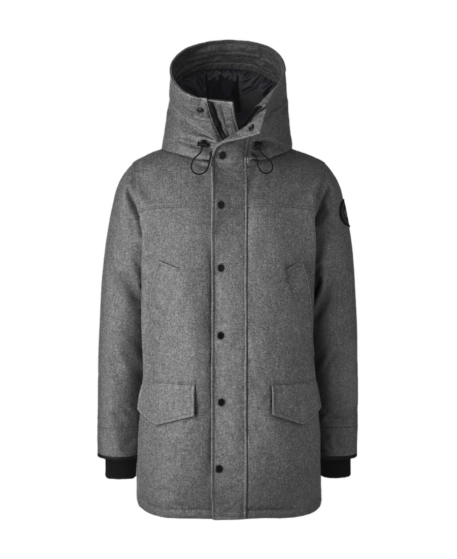 Canada Goose Langford Padded Wool-blend Parka In Gray