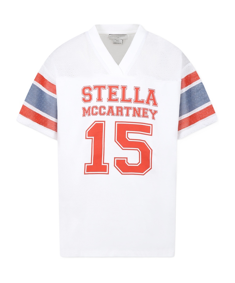 Stella Mccartney Short-sleeved Skirt In White