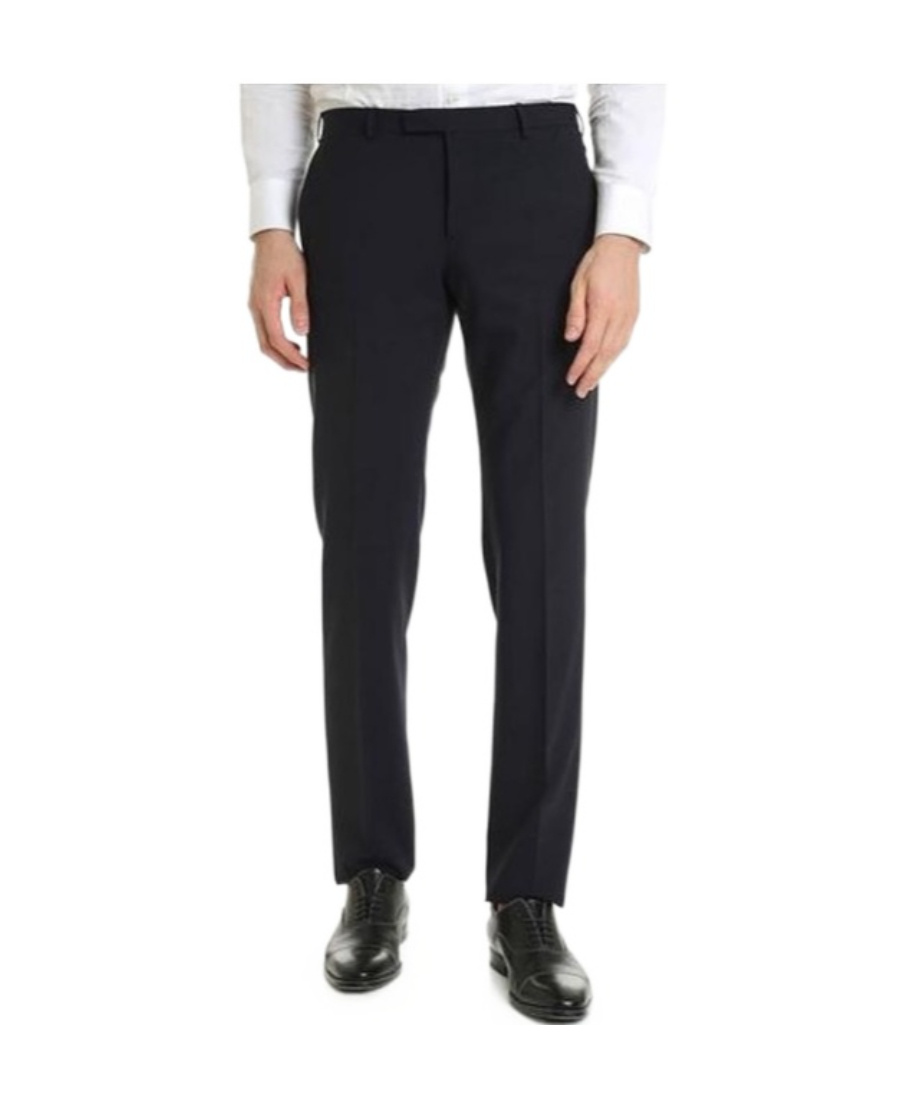 Emporio Armani Straight Casual Pants In Black