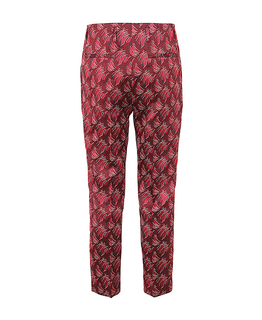 Dries Van Noten Logo Suit Trousers In Red