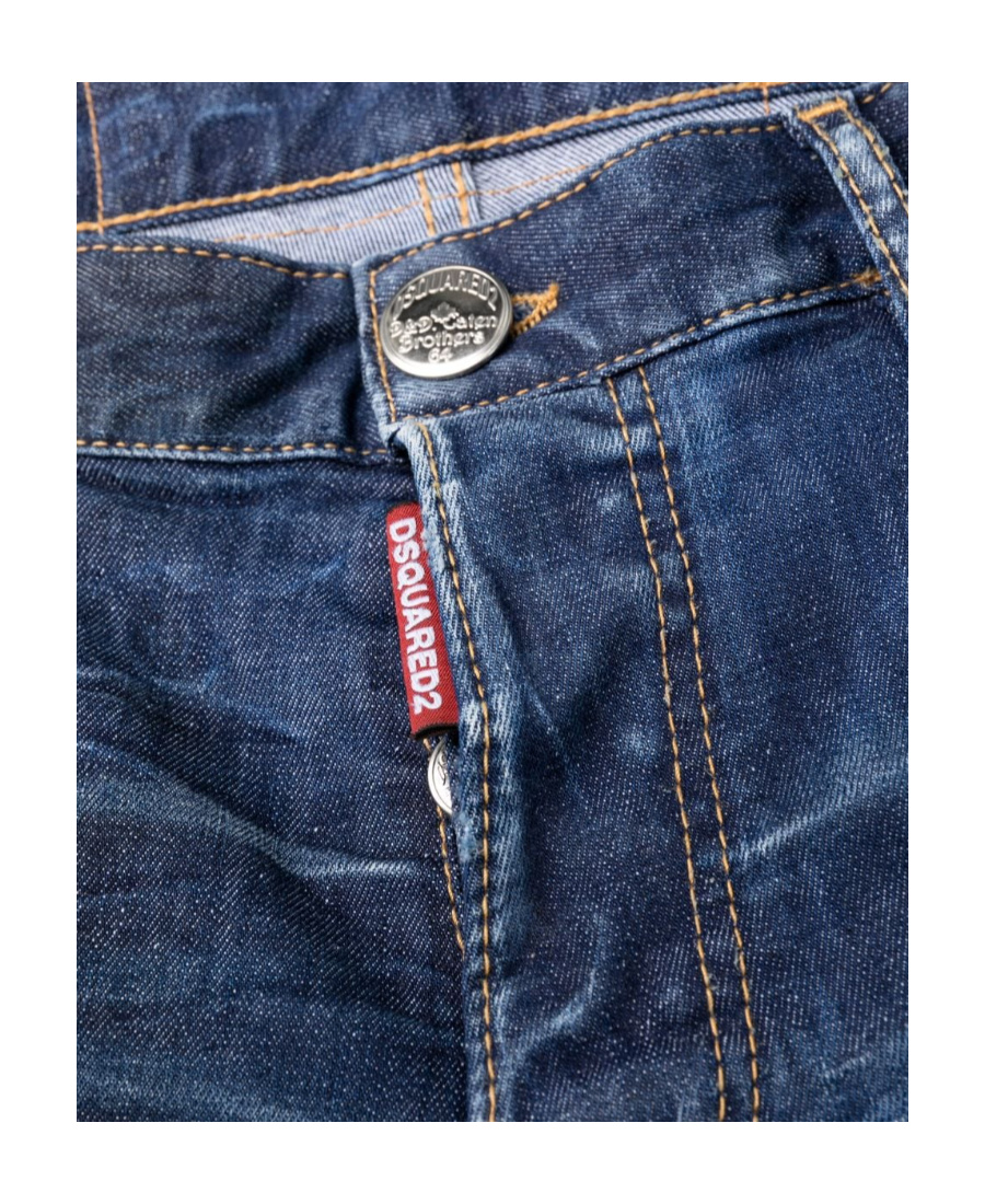 Dsquared2 Distressed-finish Denim Jeans In Blue