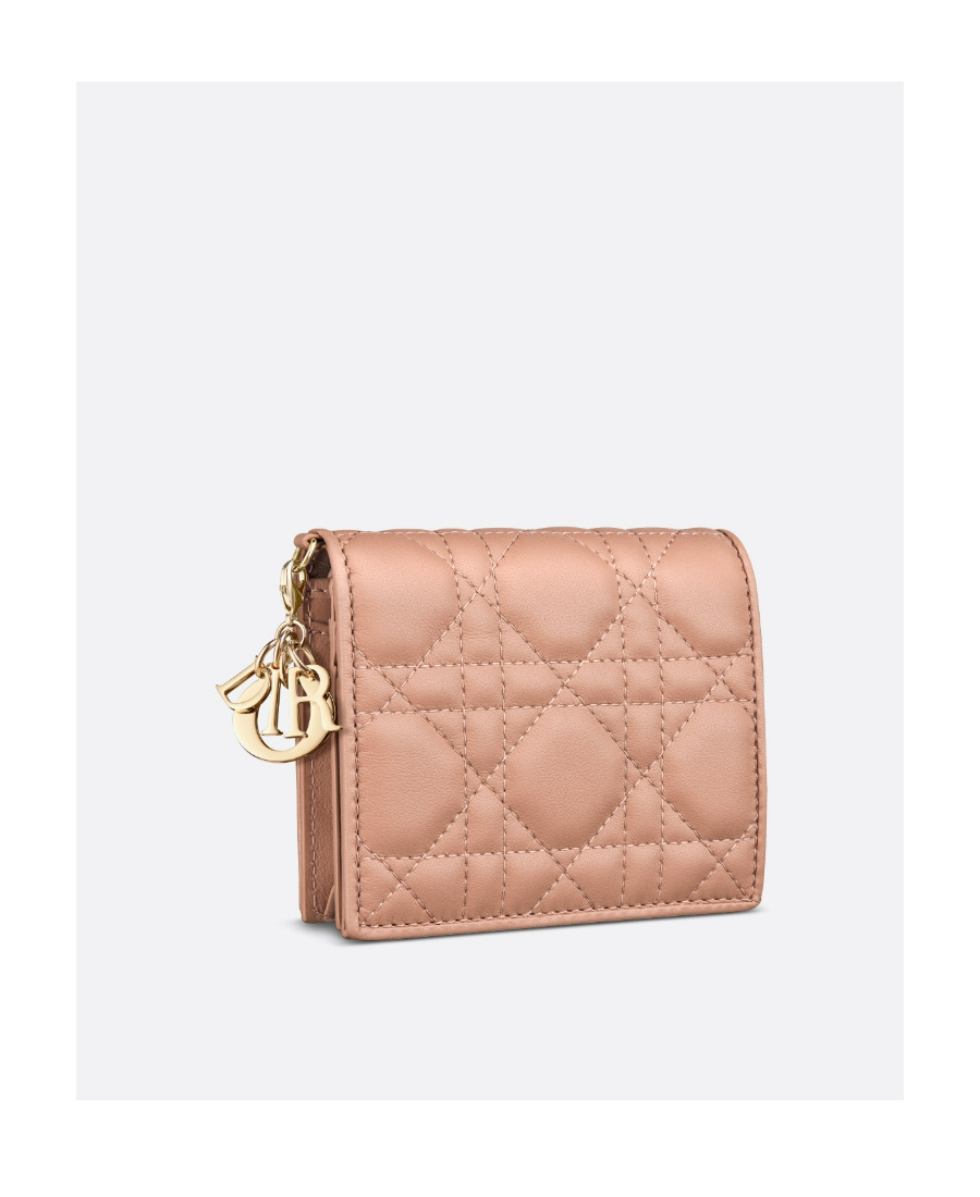 Dior Lady Wallet In Pink