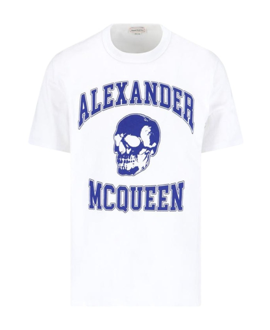 Alexander Mcqueen T-shirt Varsity In White