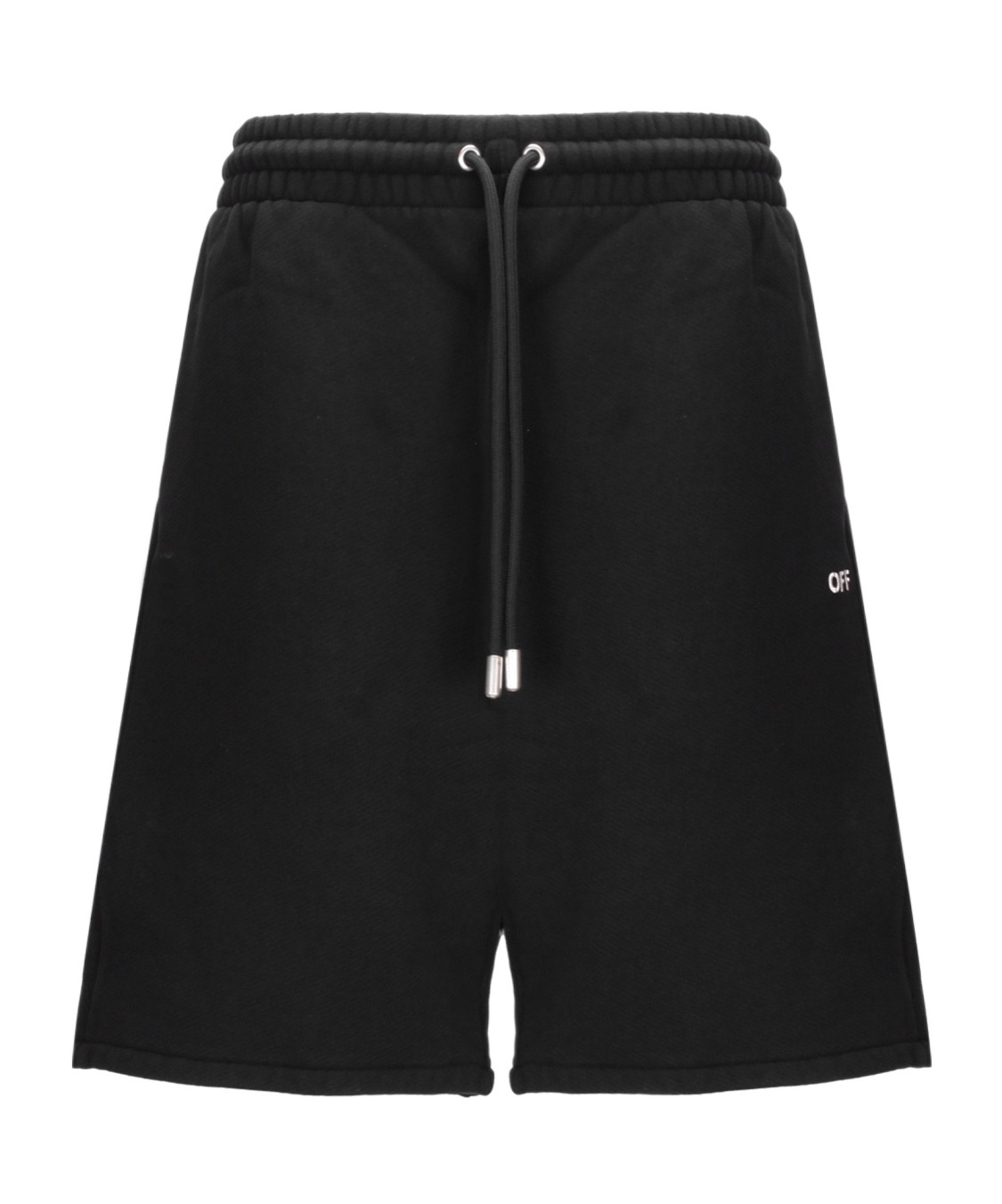 Off-white Off White "sporty Bermuda Shorts With Embroidered Arrow In Black