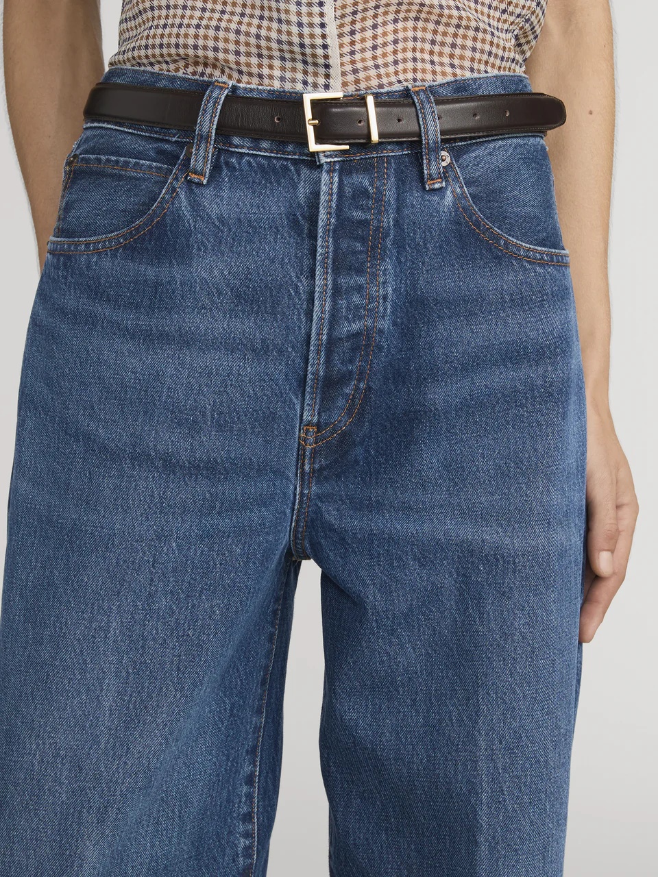 Frame High-waisted Wide-leg Jeans In Blue