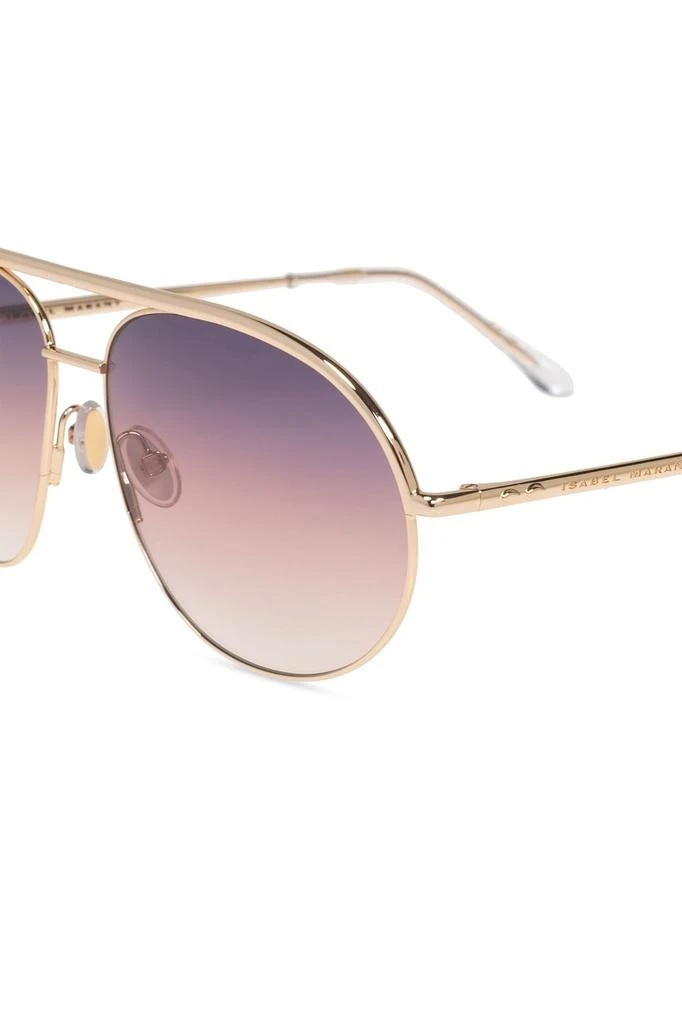 Isabel Marant 62mm Oversize Navigator Sunglasses In Gold