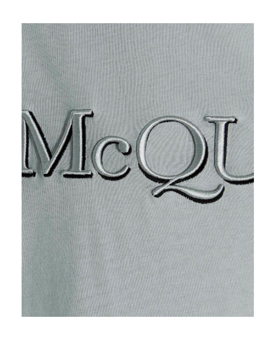 ALEXANDER MCQUEEN ALEXANDER MCQUEEN LOGO PRINTED CREWNECK T-SHIRT