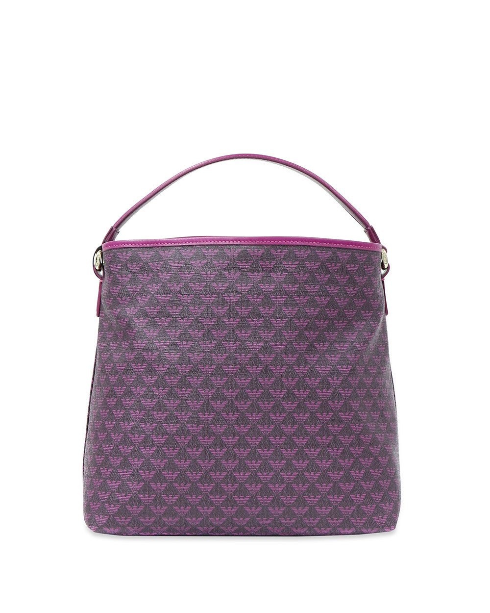Emporio Armani Logo Handbag In Purple