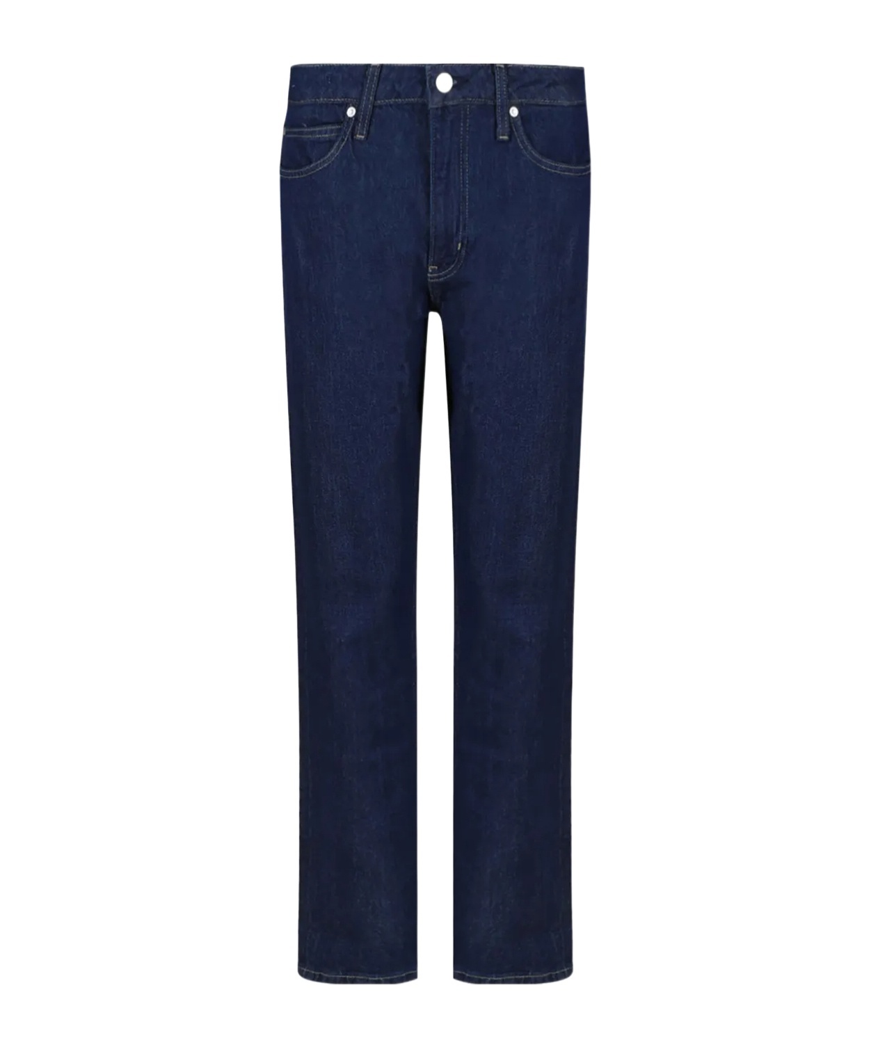 Calvin Klein Denim Trousers With Belt Loops In Black