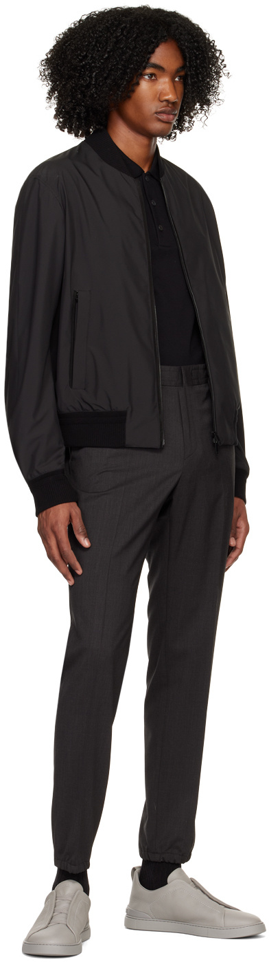 ZEGNA SLIP-ON LEATHER SNEAKERS