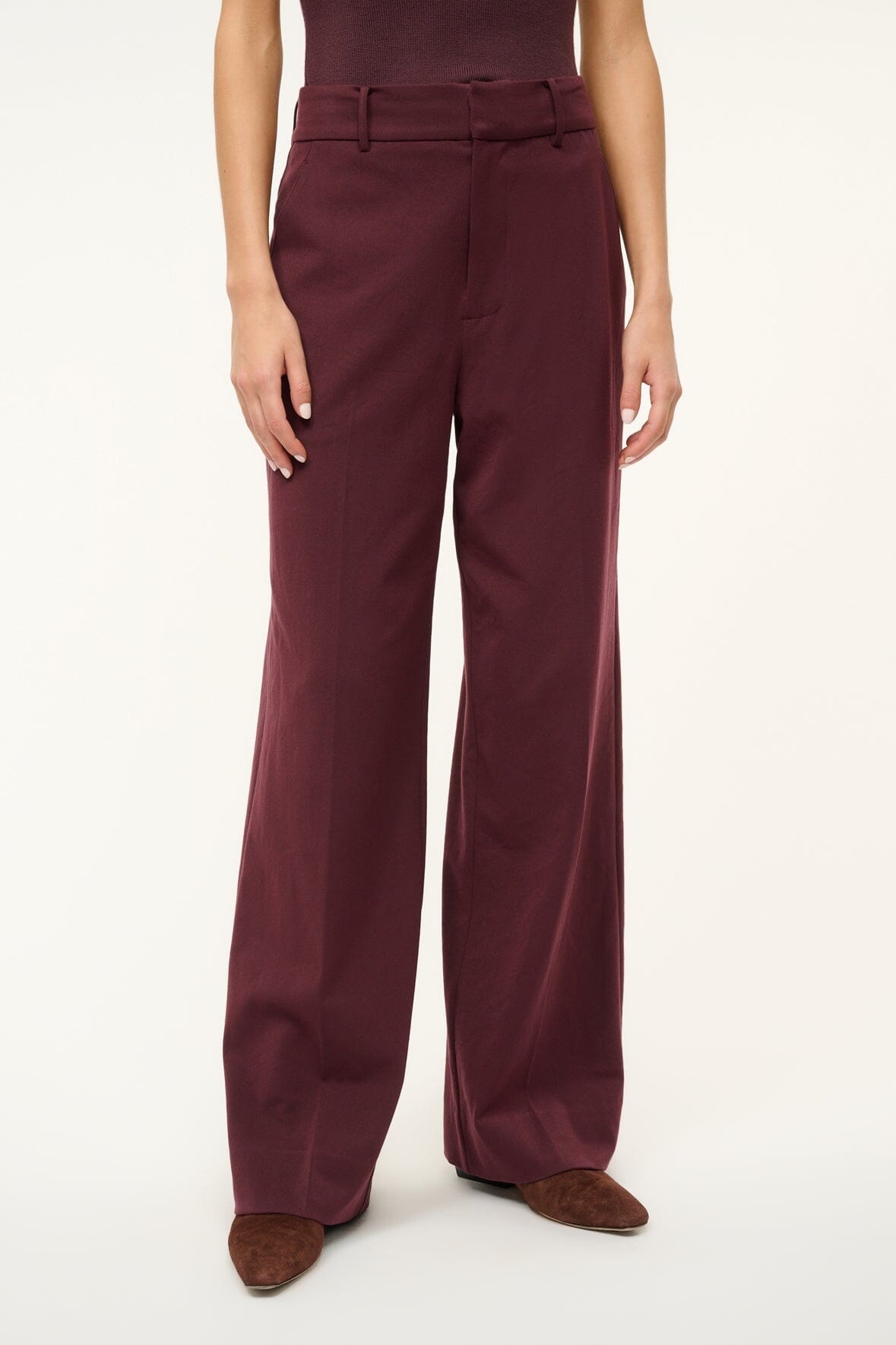 STAUD STAUD PRINCE SUITING TAILORED TROUSERS