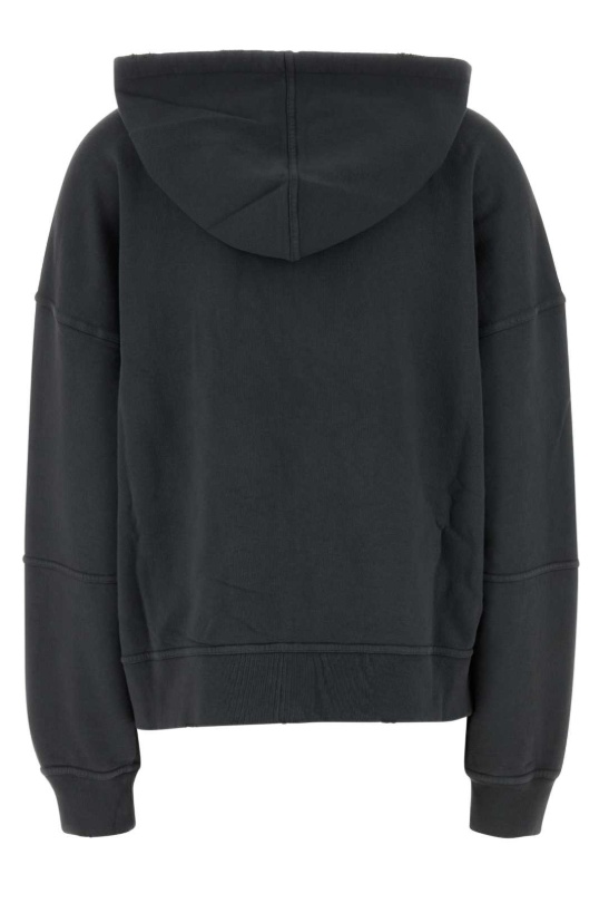 Golden Goose Deluxe Brand Dark Grey Cotton Oversize Ottaviano Sweatshirt In Gray