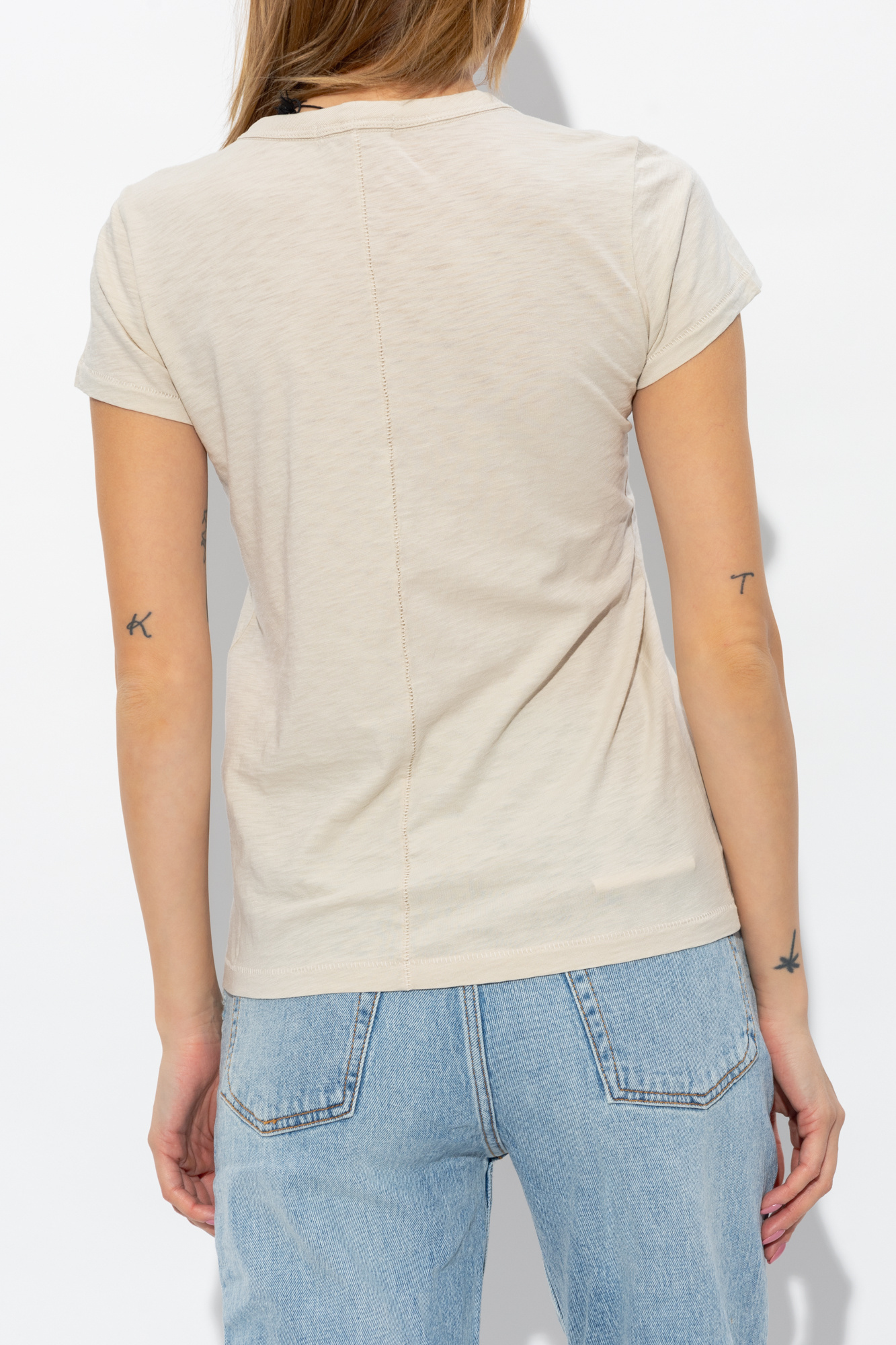 Rag & Bone Short-sleeved T-shirt In White