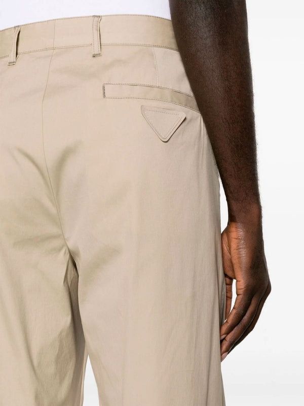 Prada Belt-loop Casual Pants In Rope Ash