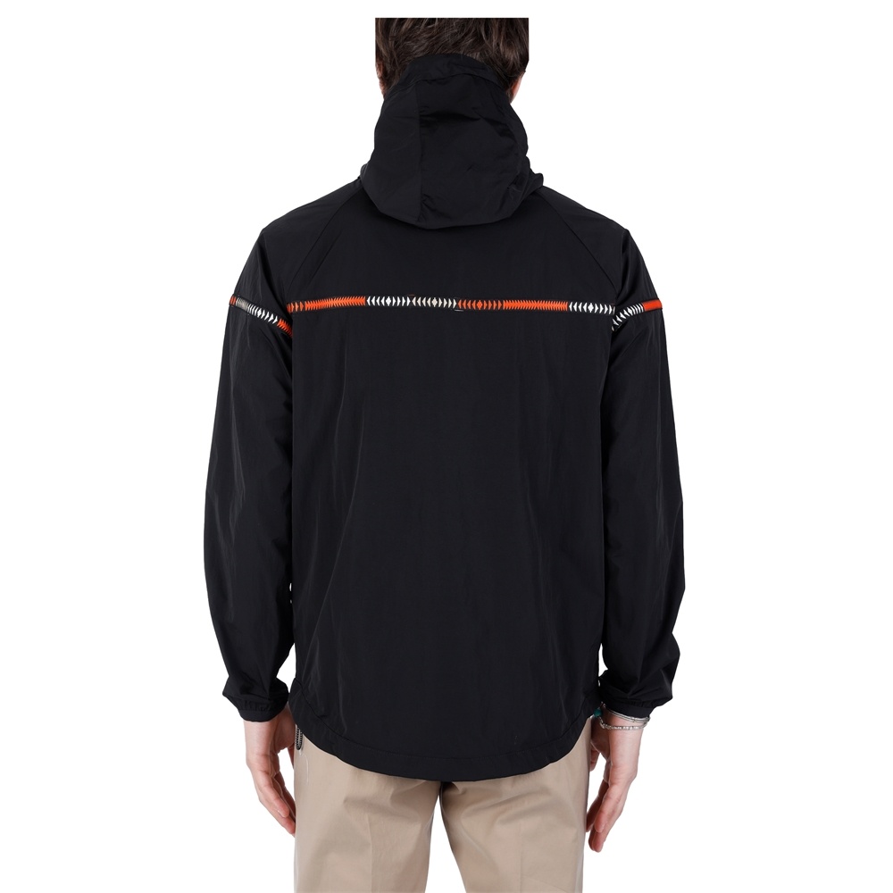 Marcelo Burlon County Of Milan Logo-print Hooded Jacket In Black